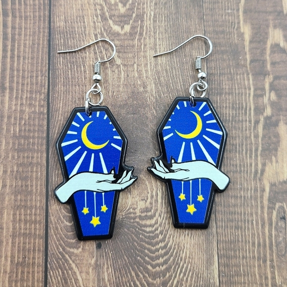 Jewelry - Halloween Coffin Earrings